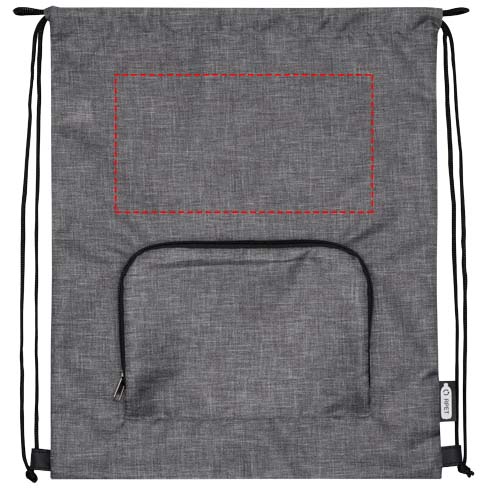 Ash recycled foldable drawstring bag 7L