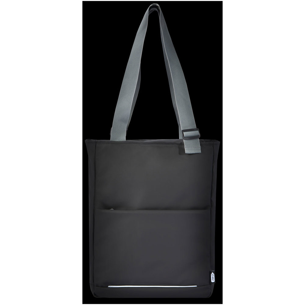 Aqua 14" GRS recycled water resistant laptop tote bag 14L
