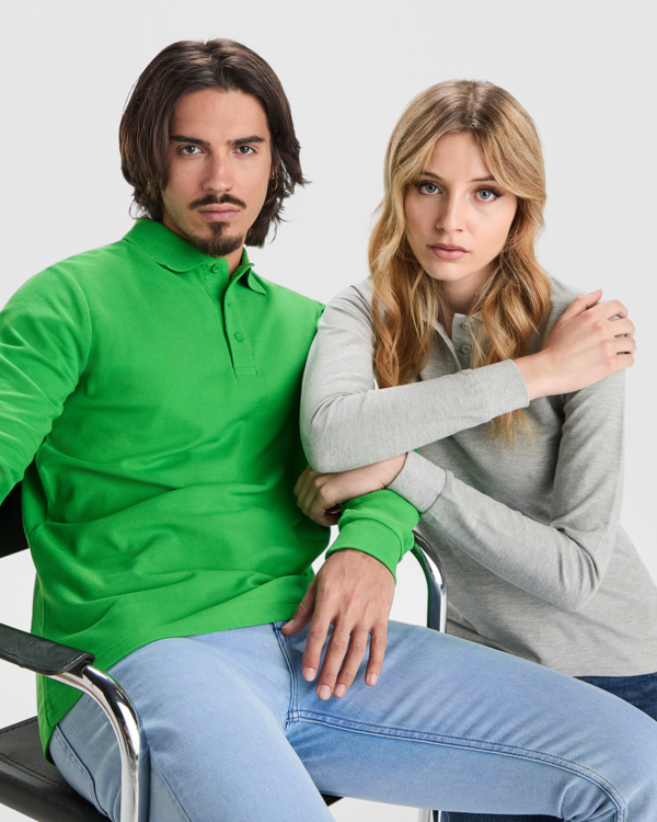 ESTRELLA LONG SLEEVE POLO SHIRT S/5/6 NAVY BLUE