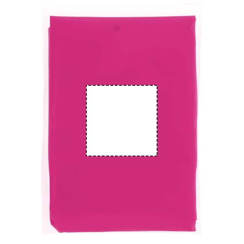 Ziva disposable rain poncho with storage pouch