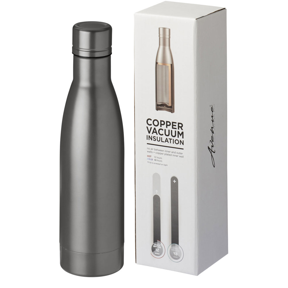 Vasa 500 ml copper vacuum insulated bottle - Titanium