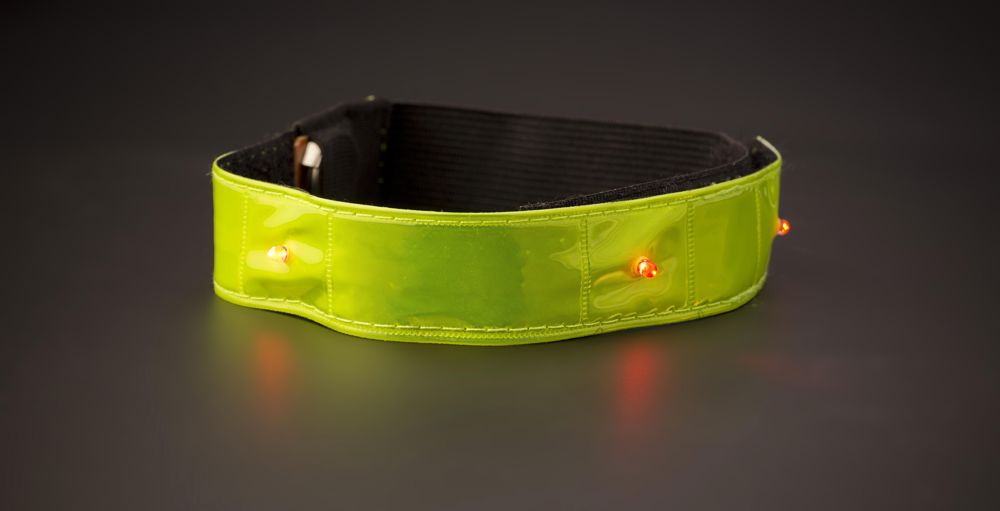 Nylon (500D) and PVC reflective strap with lights Anni