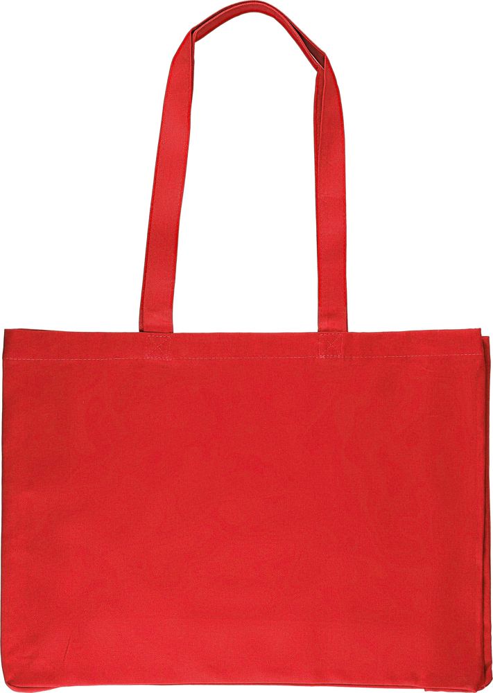Cotton (220 gsm) shopping bag Isaac - Red