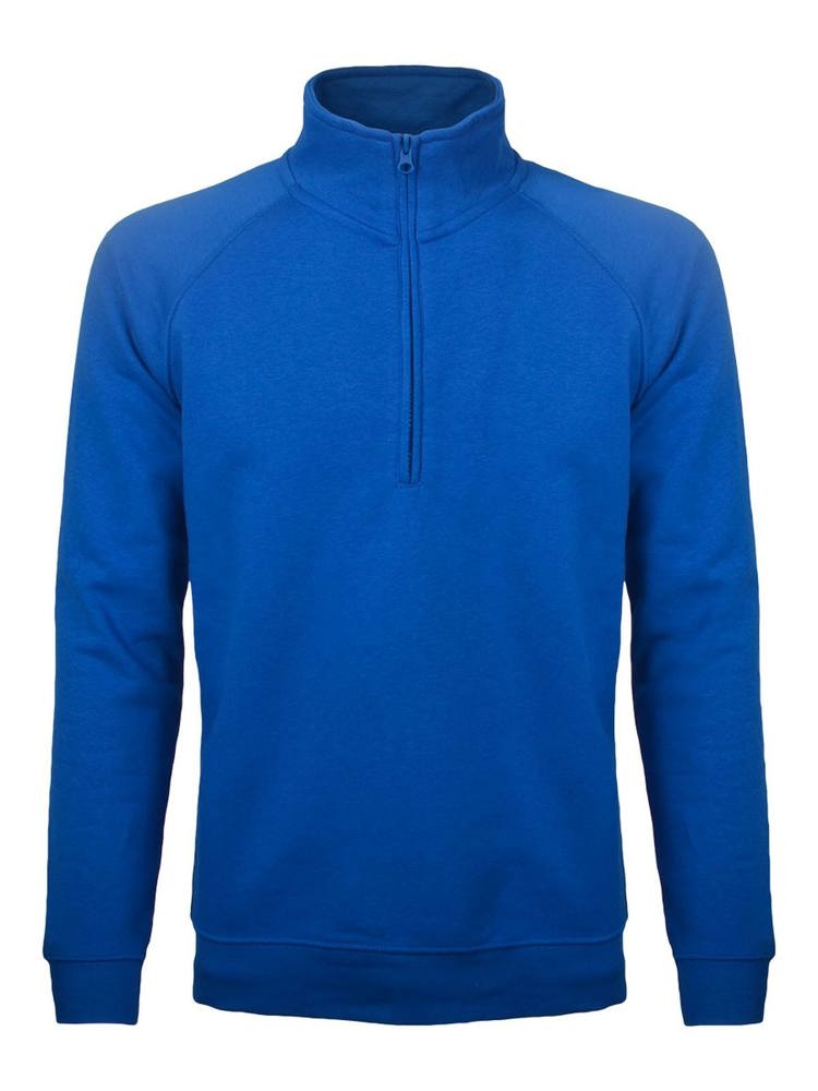 BS Sirio half zip sweater, 280 gr/m² - Royal blue (PMS 2145C)