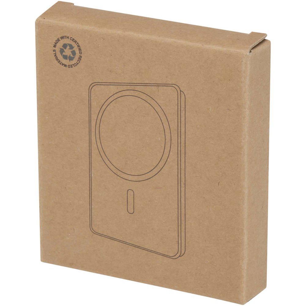 Acrab 5000 mAh 15W magnetic wireless power bank with 20W PD - made from recycled plastic