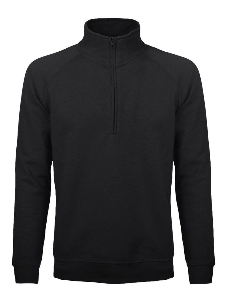 BS Sirio half zip sweater, 280 gr/m² - Black (Black)