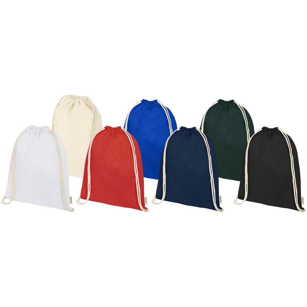 Odisha 140 g/m² OCS organic drawstring bag 5L 