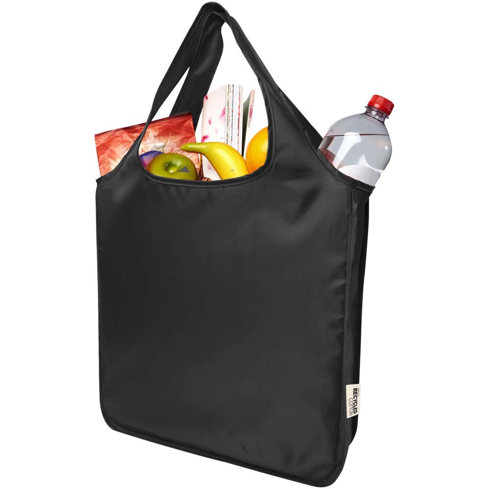Ash RPET large foldable tote bag 14L