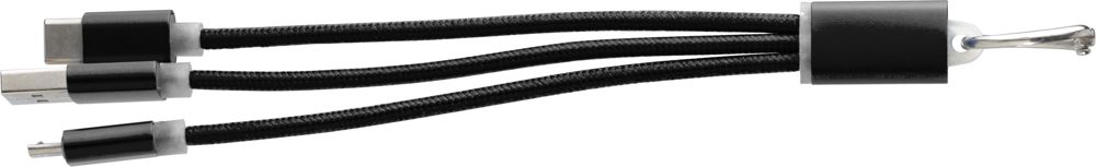 Aluminium alloy cable set Alvin - Black