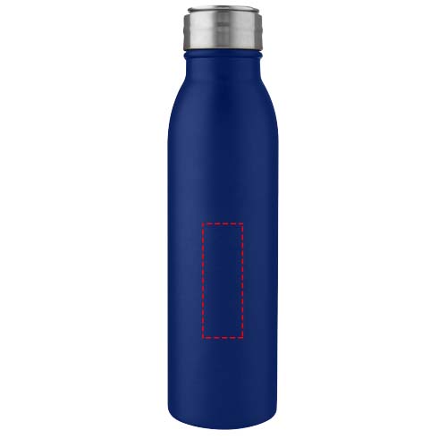 Harper 700 ml stainless steel water bottle with metal loop