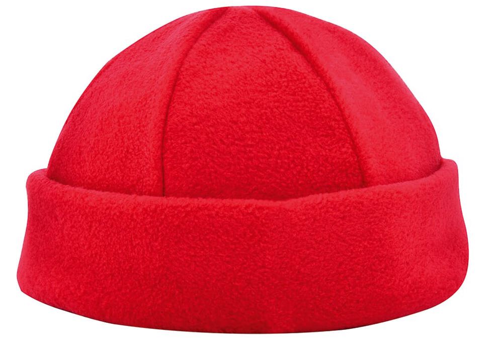 6 Panel fleece hat - Red (PMS 199c) / Red