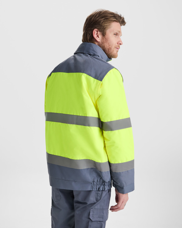 AV EPSYLON PARKA S/L GARDEN GREEN/FLUOR YELLOW