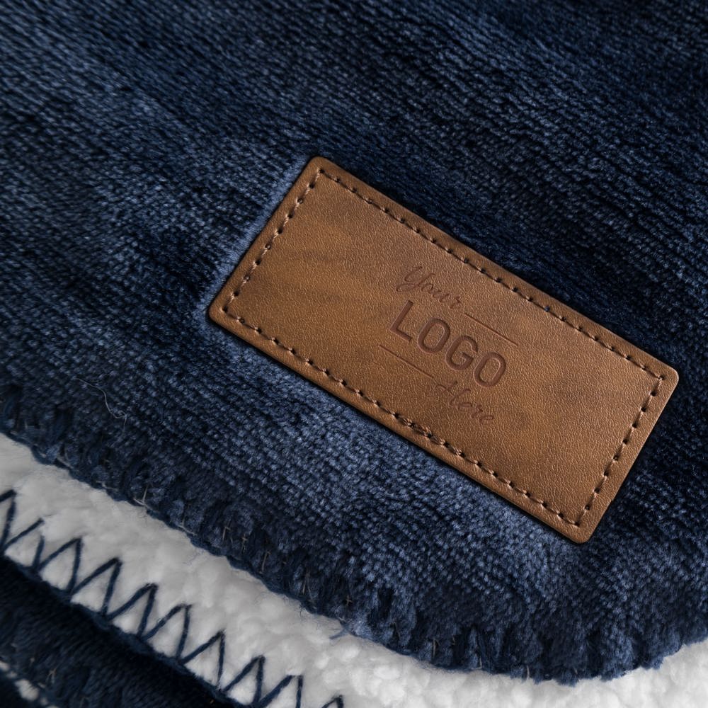 Fleeceplaid with sherpa backing, 150x120 cm, 500 gr/m²
