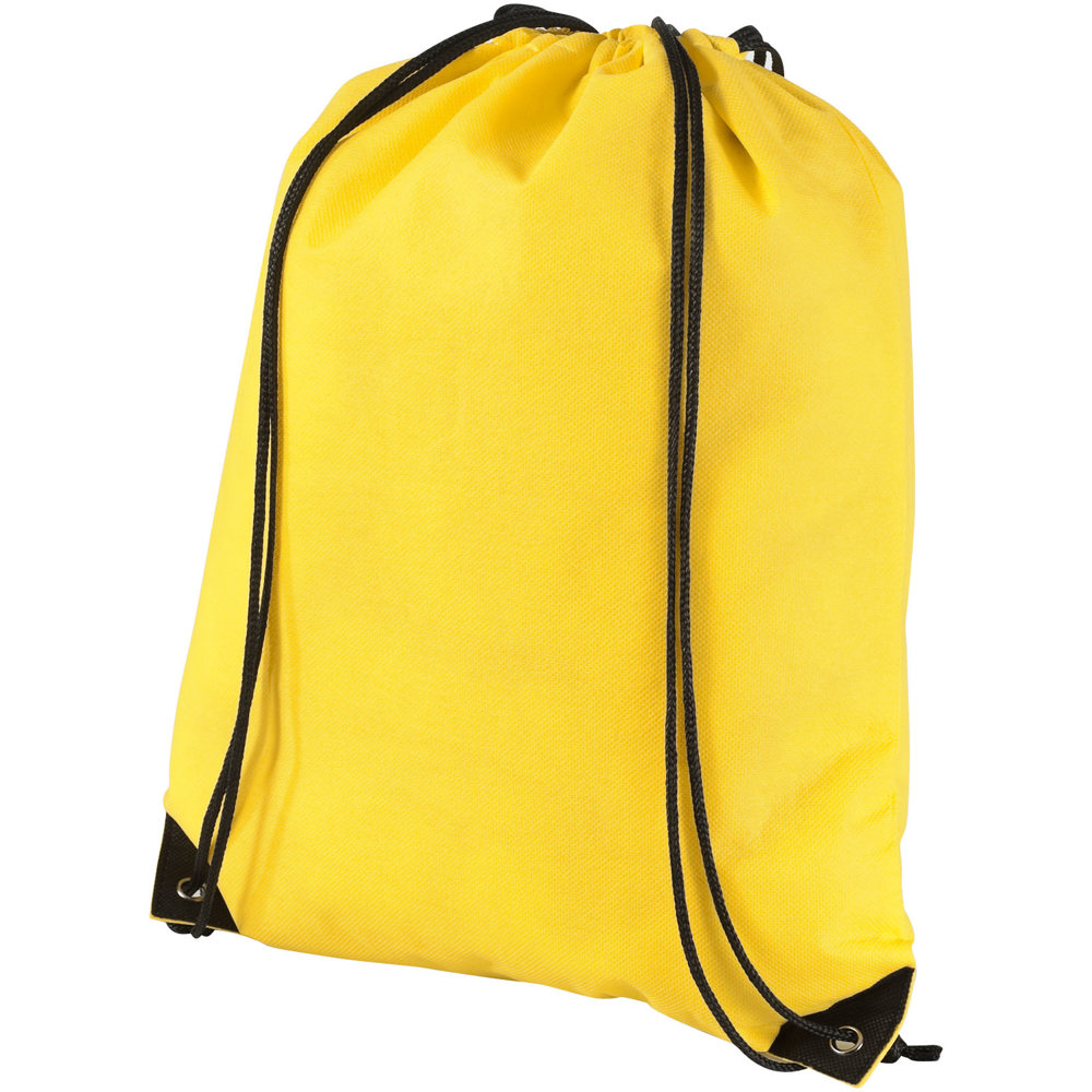 Evergreen non-woven drawstring bag 5L - Yellow