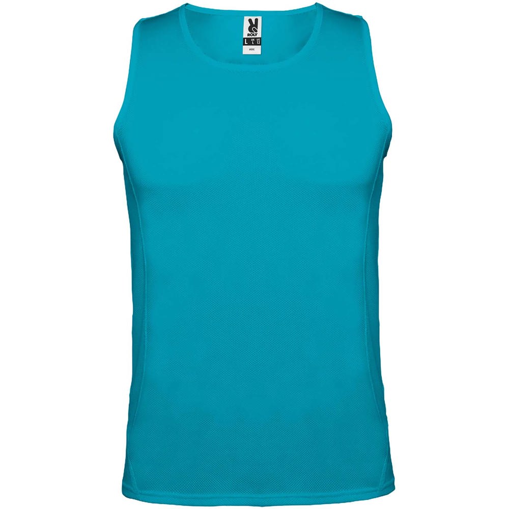 Andre 140 g/m² men's sports vest - Turquoise