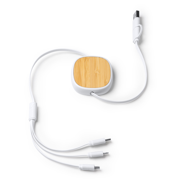 CHARGING CABLE LENS WHITE