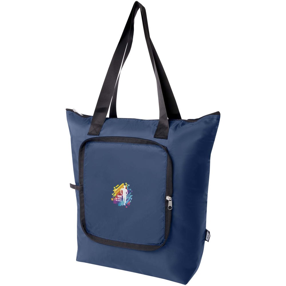 EcoFold RPET foldable tote cooler bag 15L