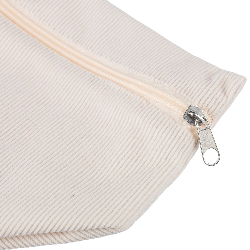 Corduroy zippered cosmetic pouch Tia
