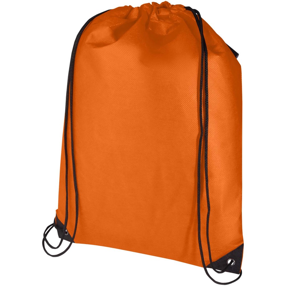 Evergreen GRS recycled non-woven drawstring bag 5L - Orange