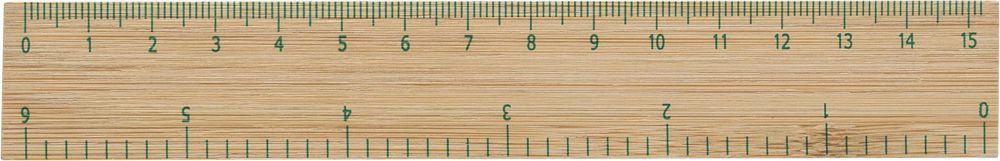 Bamboo ruler Greta - Brown