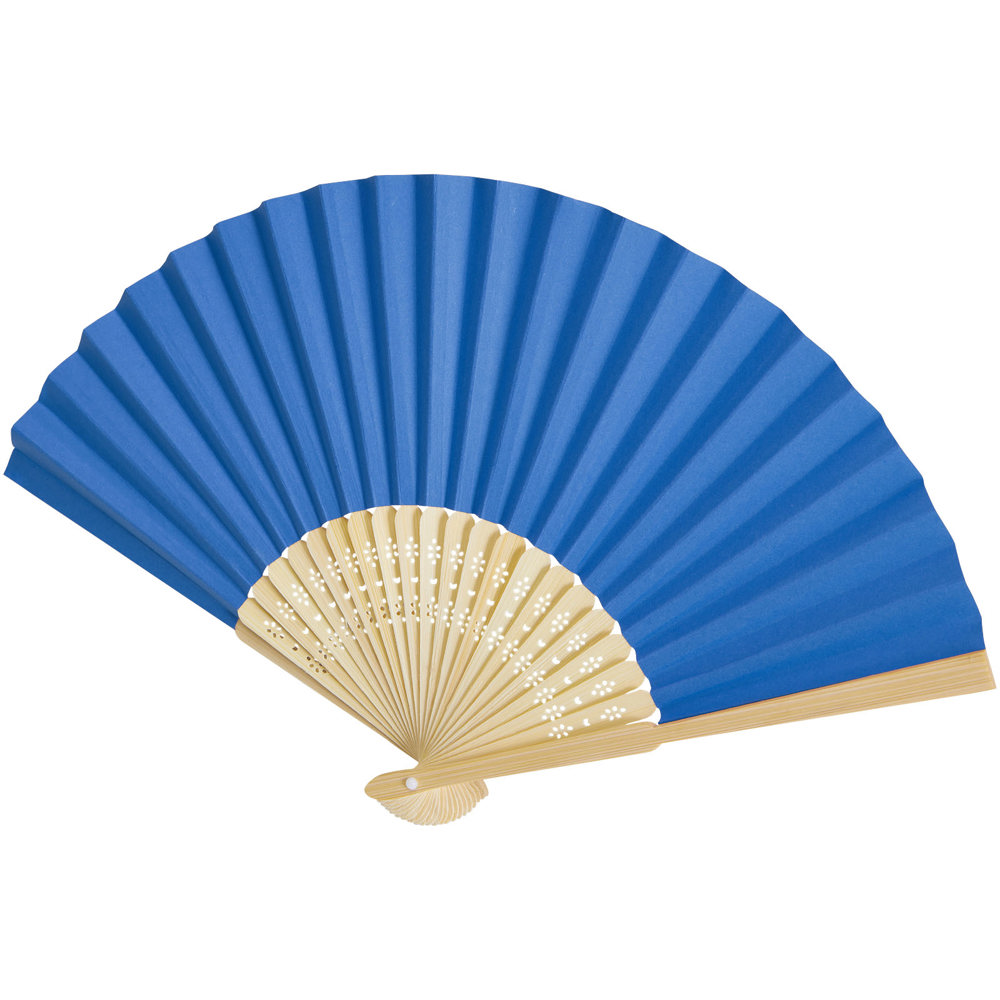 Carmen hand fan - Aqua blue