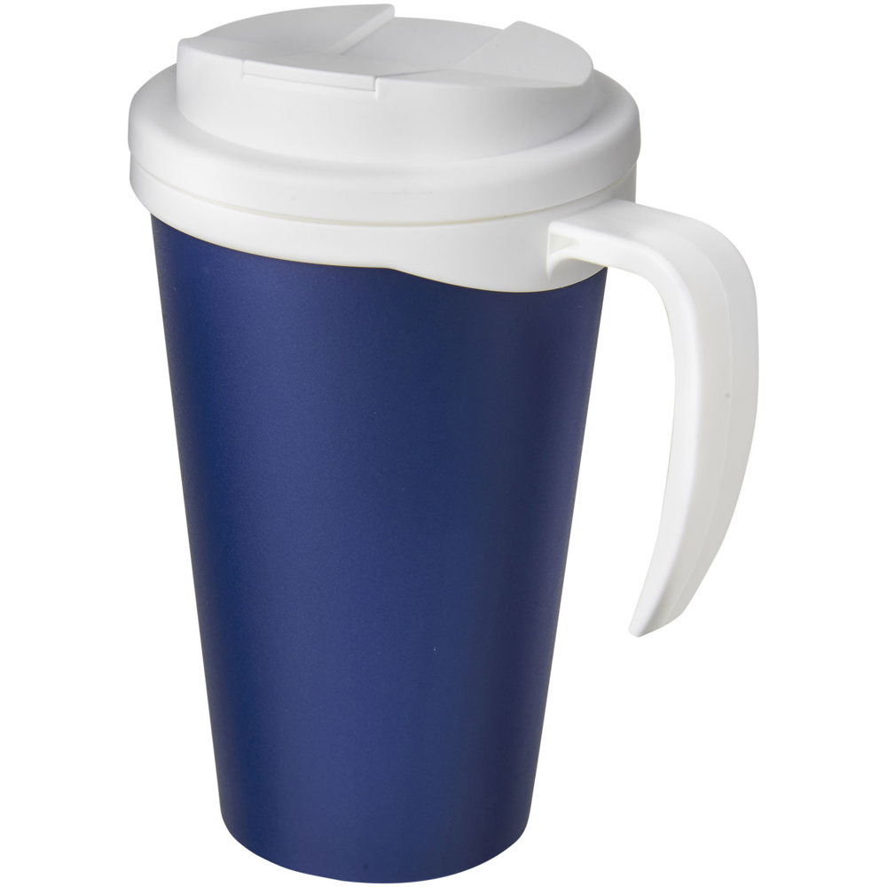 Americano® Grande 350 ml mug with spill-proof lid - Blue, White