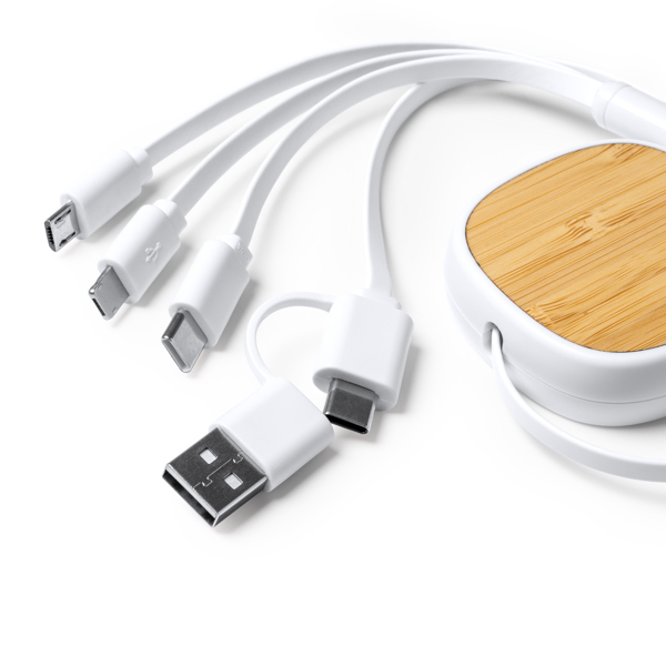 CHARGING CABLE LENS WHITE