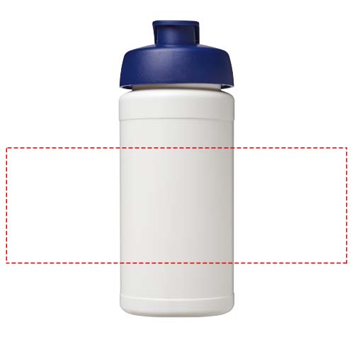 Baseline 500 ml recycled sport bottle with flip lid