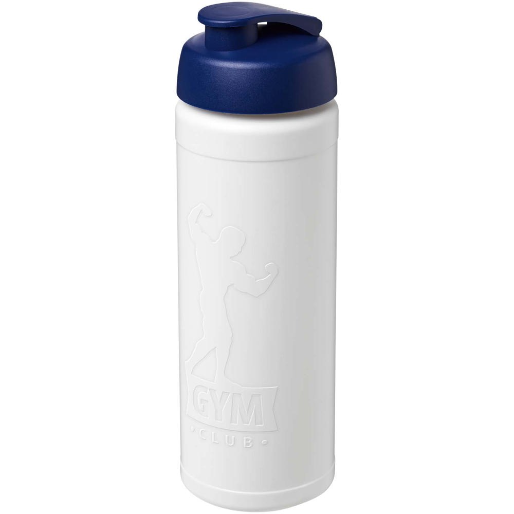 Baseline Rise 750 ml sport bottle with flip lid - White, Blue