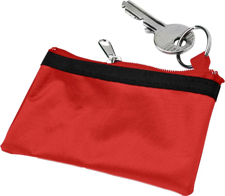 Nylon (70D) key wallet Sheridan - Red