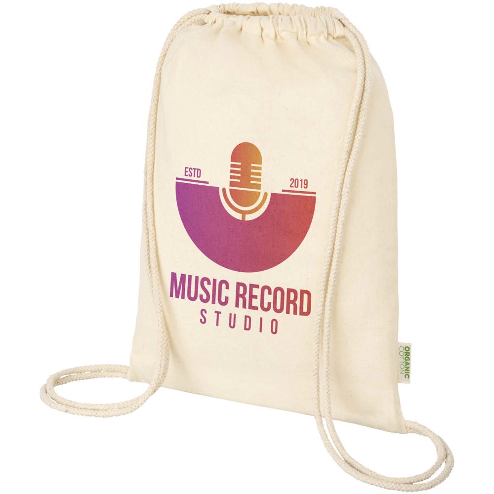 Odisha 100 g/m² OCS organic drawstring bag 5L