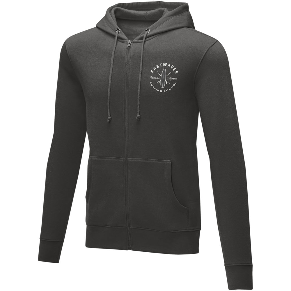 Charon 240 g/m2 unisex full zip hoodie
