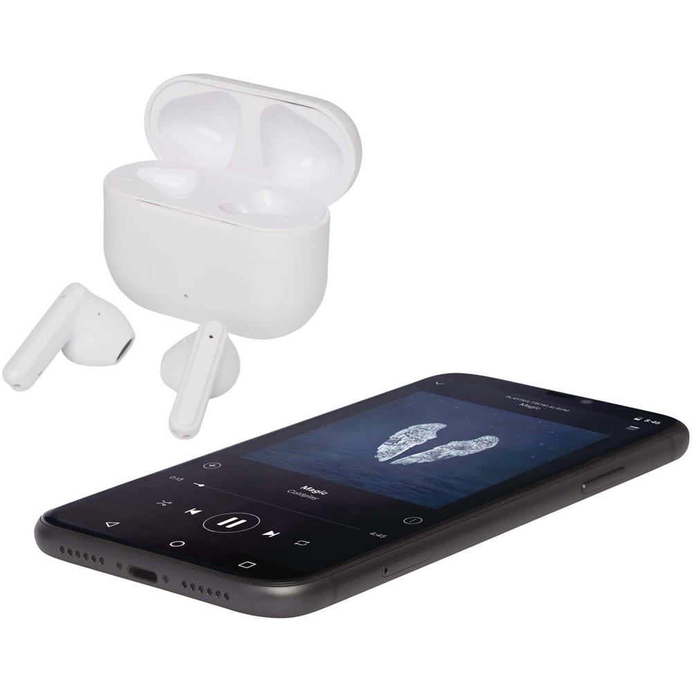 Altais recycled plastic True Wireless Bluetooth earbuds