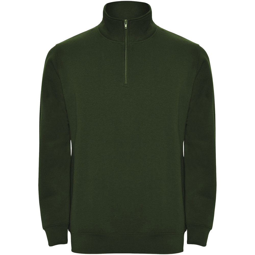 Aneto 280 g/m2 quarter zip sweater - Bottle Green