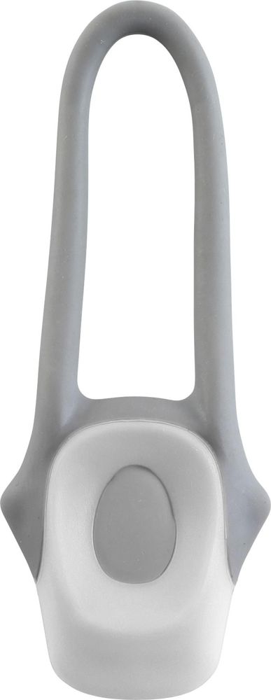 Plastic and silicone bicycle light Abigail - White