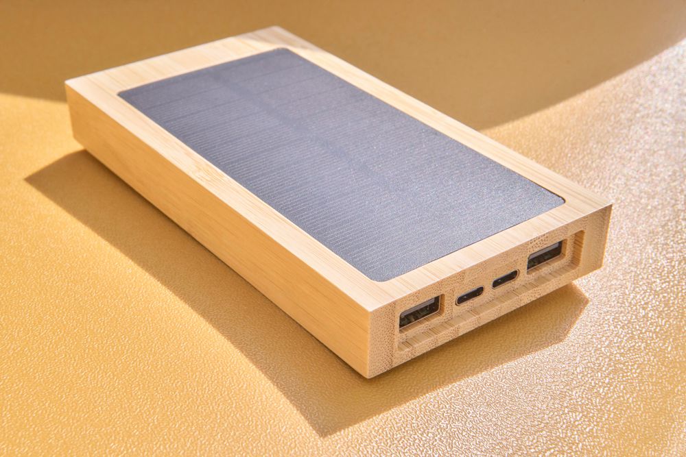 Bamboo solar power bank Elz