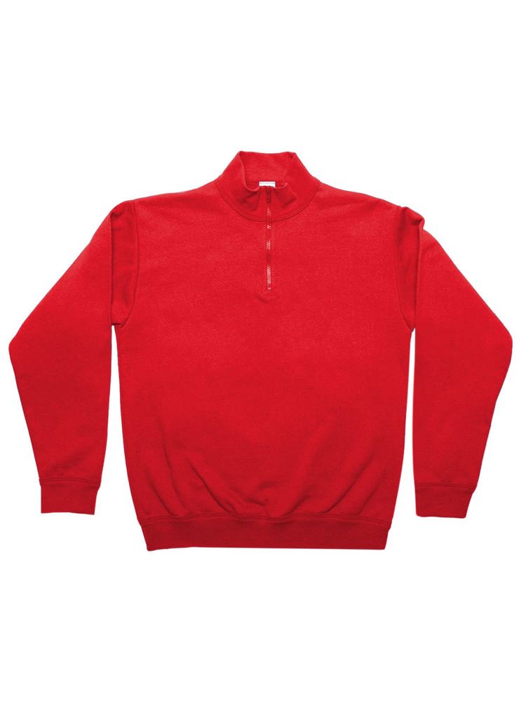BS Ranger half zip sweater, 280 gr/m² - Red (PMS 186c)