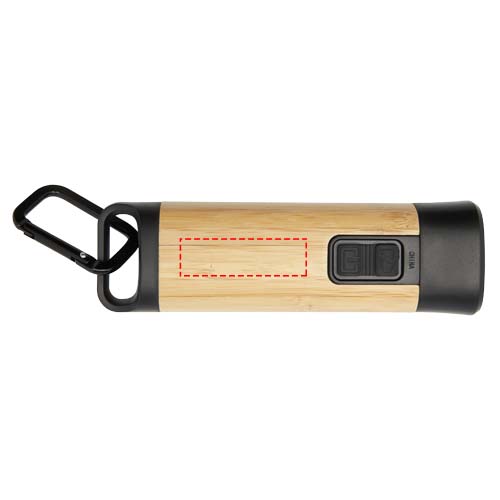 Kuma bamboo/RCS recycled plastic torch with carabiner