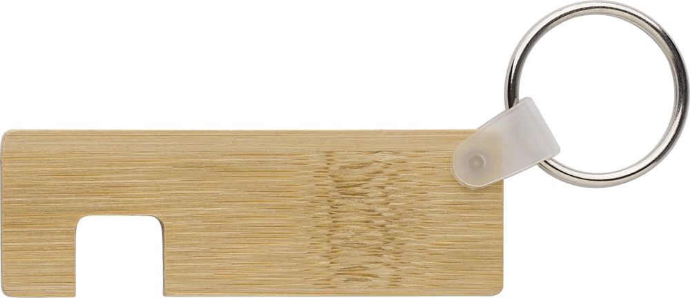 Bamboo key holder with phone holder Orlando - Brown