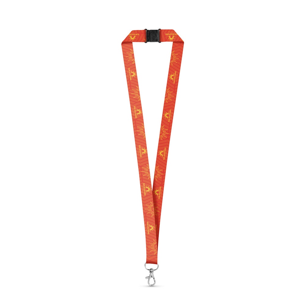 BRISTOL. ΣΕΤ Κορδόνι SUBLIMATION Long II (20 mm) με καραμπίνερ σκανδάλης 20 mm και κούμπωμα ασφαλείας