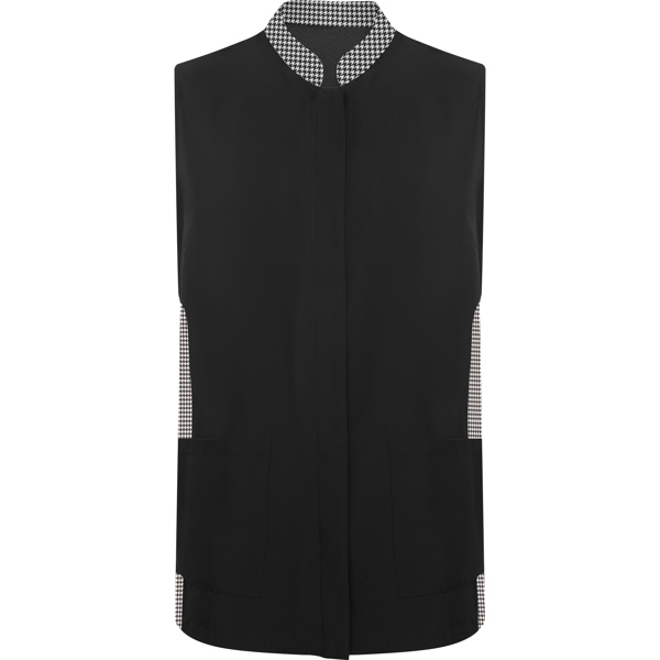 ALDANY - BLACK/BW HOUNDSTOOTH PRINT