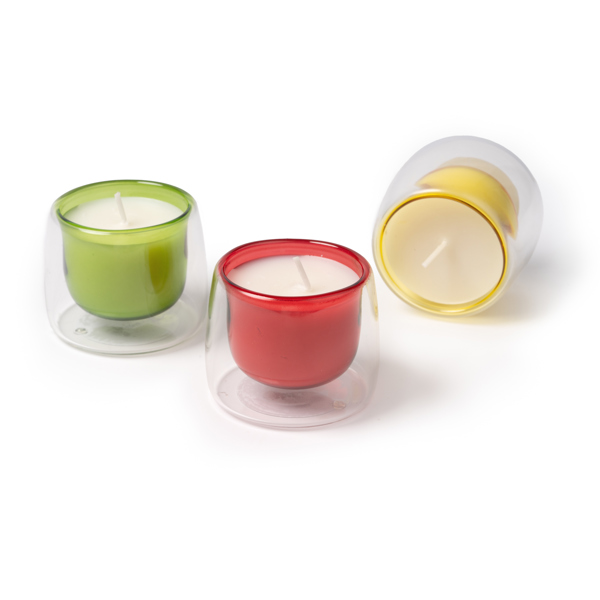 CANDLE FLORA RED