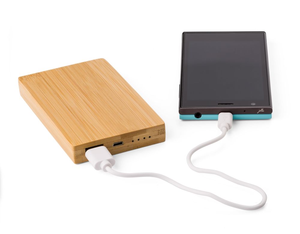 Bamboo power bank Ruby