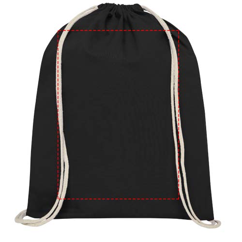 Oregon 100 g/m² cotton drawstring bag 5L