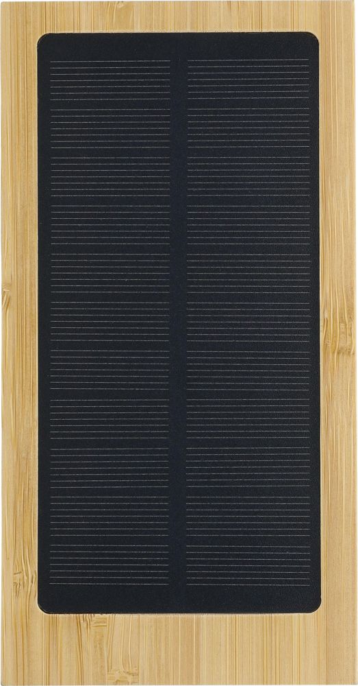 Bamboo solar power bank Elz - Brown