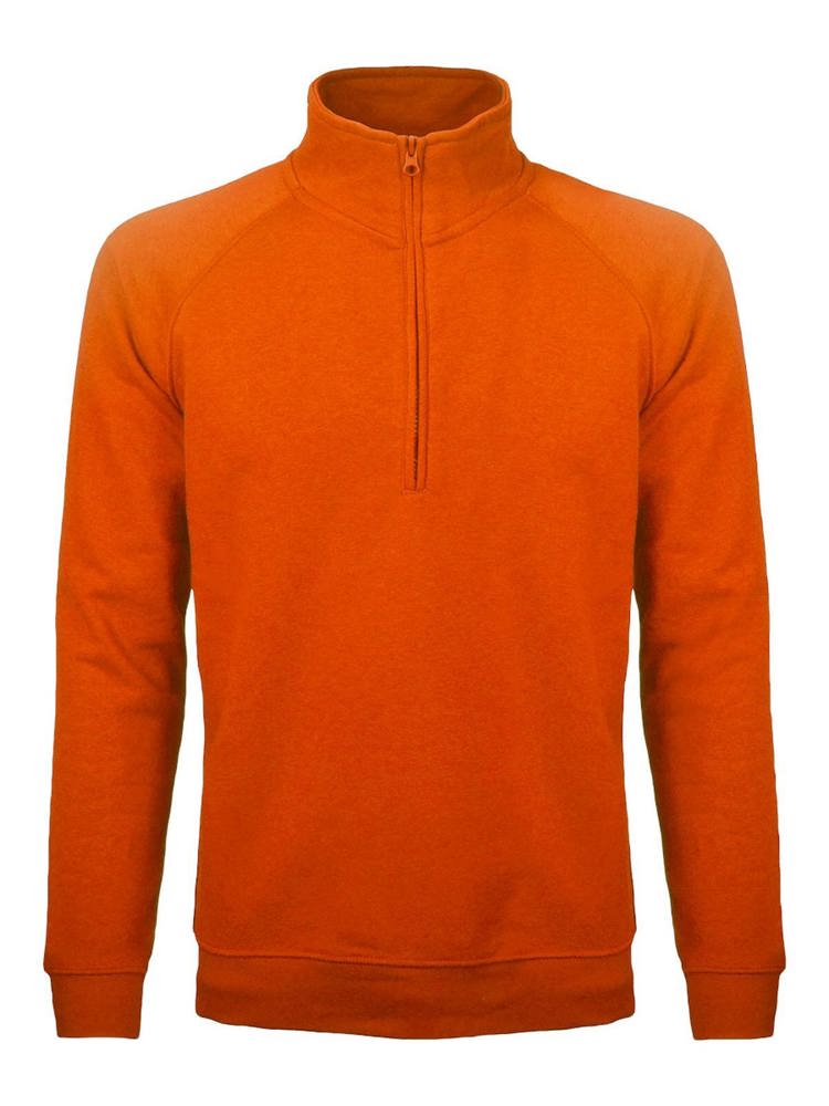 BS Sirio half zip sweater, 280 gr/m² - Orange (PMS 1585C)