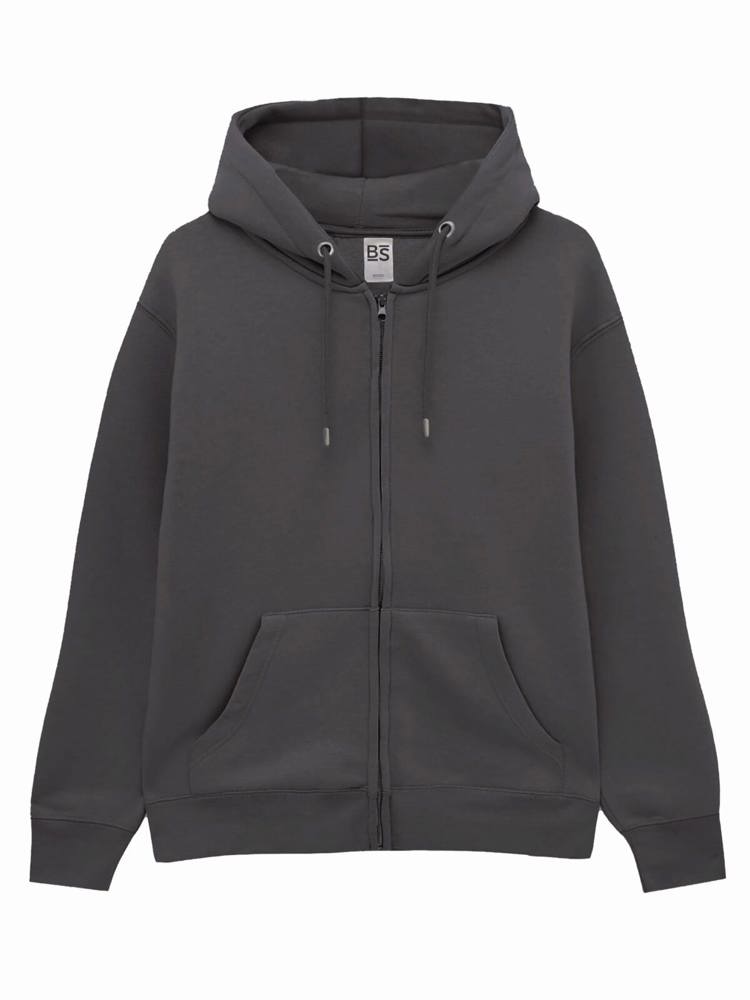 BS Chili full zip hoodie, 280 gr/m² - Dark grey (PMS 7540C)