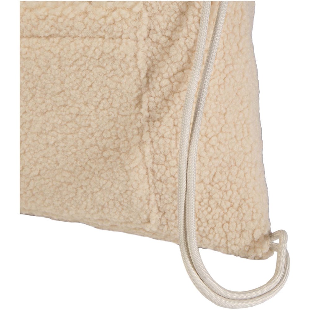 Bear GRS recycled sherpa drawstring backpack 9L