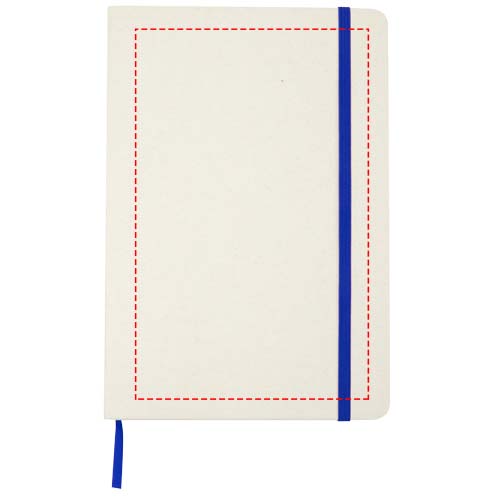 Bass A5 recycled hard cover notebook with lined pages
