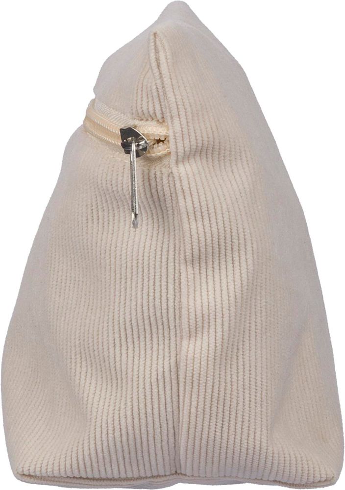 Corduroy zippered cosmetic pouch Tia